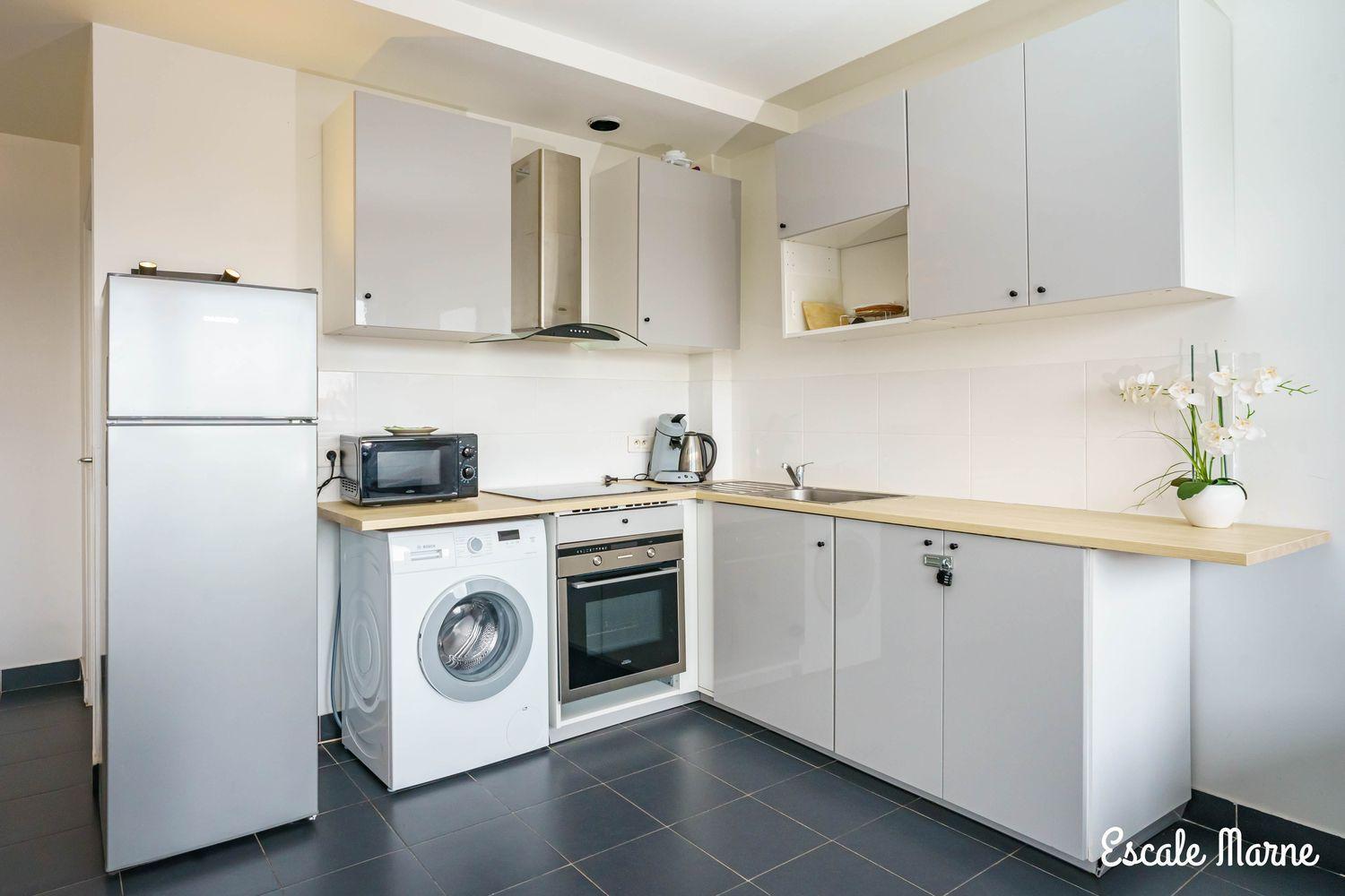 Escale-Marne Fr - 101 - Free Parking - Free Luggage Storage - All Equipped - Linen Included - Washing Machine - Luxury Eve Sleep Mattress 160X200 - 10Mn Walk Metro 8 - Rer A - Panoramic View - From 1 To 4 Guests Maisons-Alfort Bagian luar foto