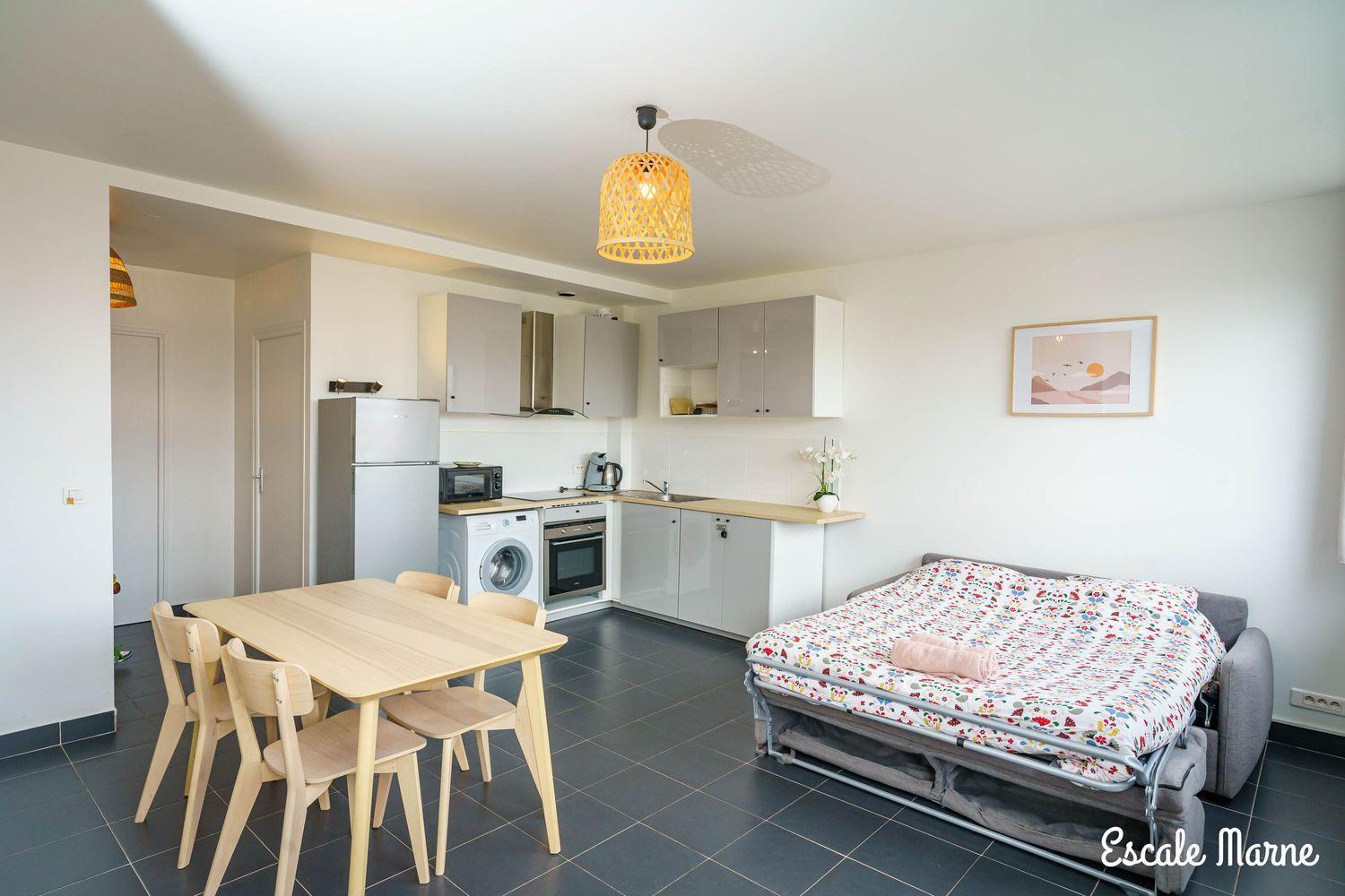 Escale-Marne Fr - 101 - Free Parking - Free Luggage Storage - All Equipped - Linen Included - Washing Machine - Luxury Eve Sleep Mattress 160X200 - 10Mn Walk Metro 8 - Rer A - Panoramic View - From 1 To 4 Guests Maisons-Alfort Bagian luar foto