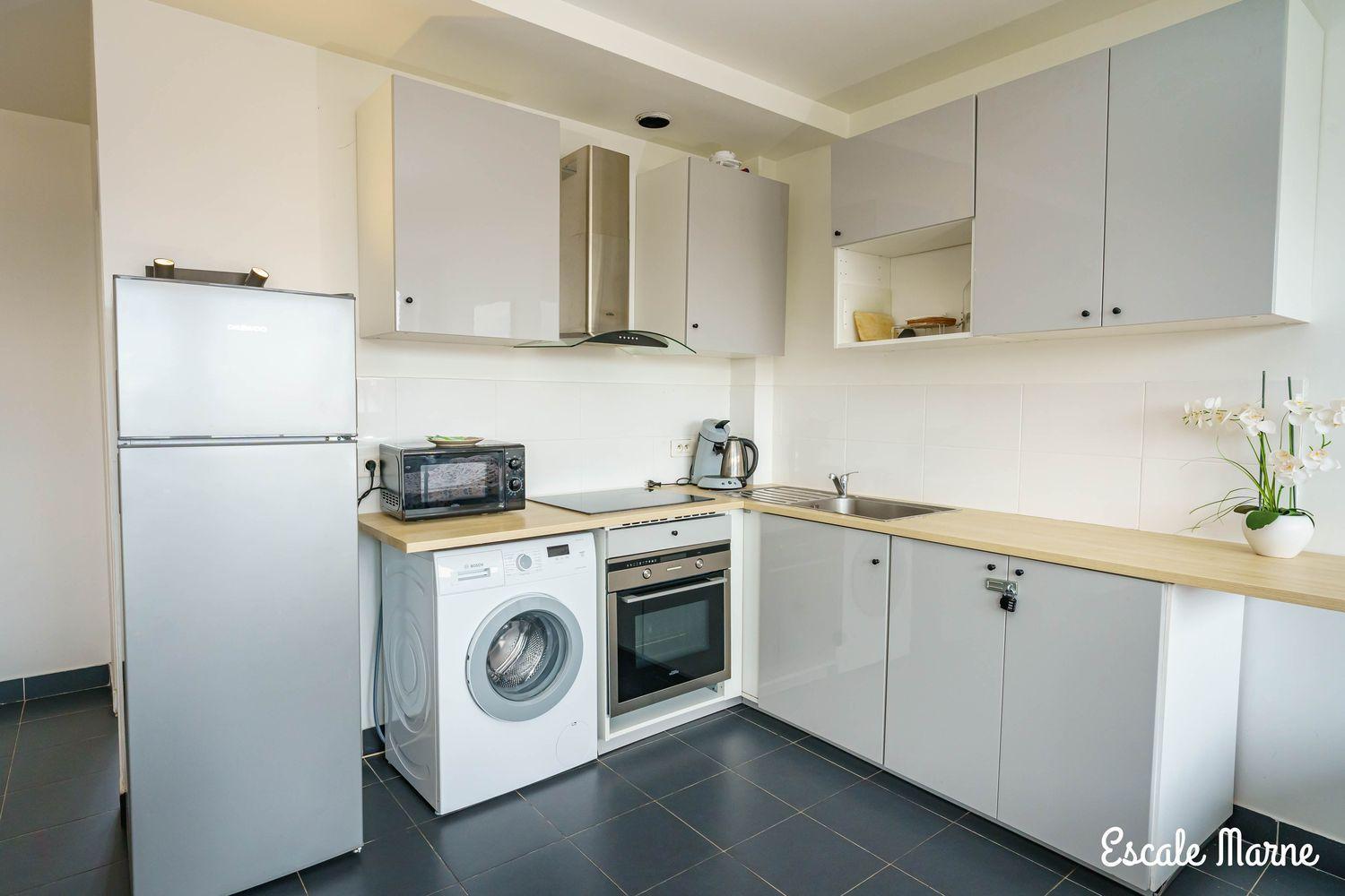 Escale-Marne Fr - 101 - Free Parking - Free Luggage Storage - All Equipped - Linen Included - Washing Machine - Luxury Eve Sleep Mattress 160X200 - 10Mn Walk Metro 8 - Rer A - Panoramic View - From 1 To 4 Guests Maisons-Alfort Bagian luar foto