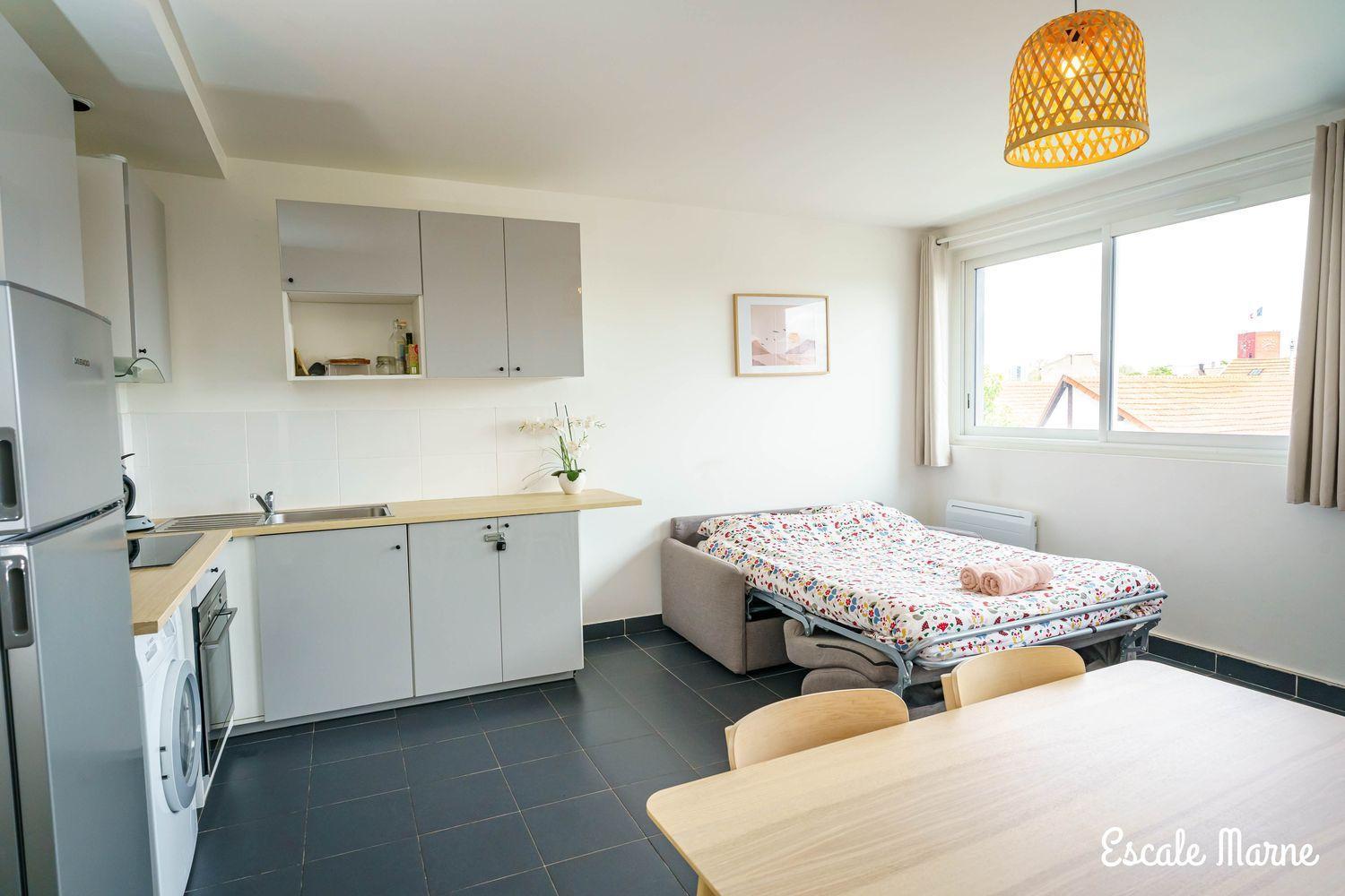 Escale-Marne Fr - 101 - Free Parking - Free Luggage Storage - All Equipped - Linen Included - Washing Machine - Luxury Eve Sleep Mattress 160X200 - 10Mn Walk Metro 8 - Rer A - Panoramic View - From 1 To 4 Guests Maisons-Alfort Bagian luar foto